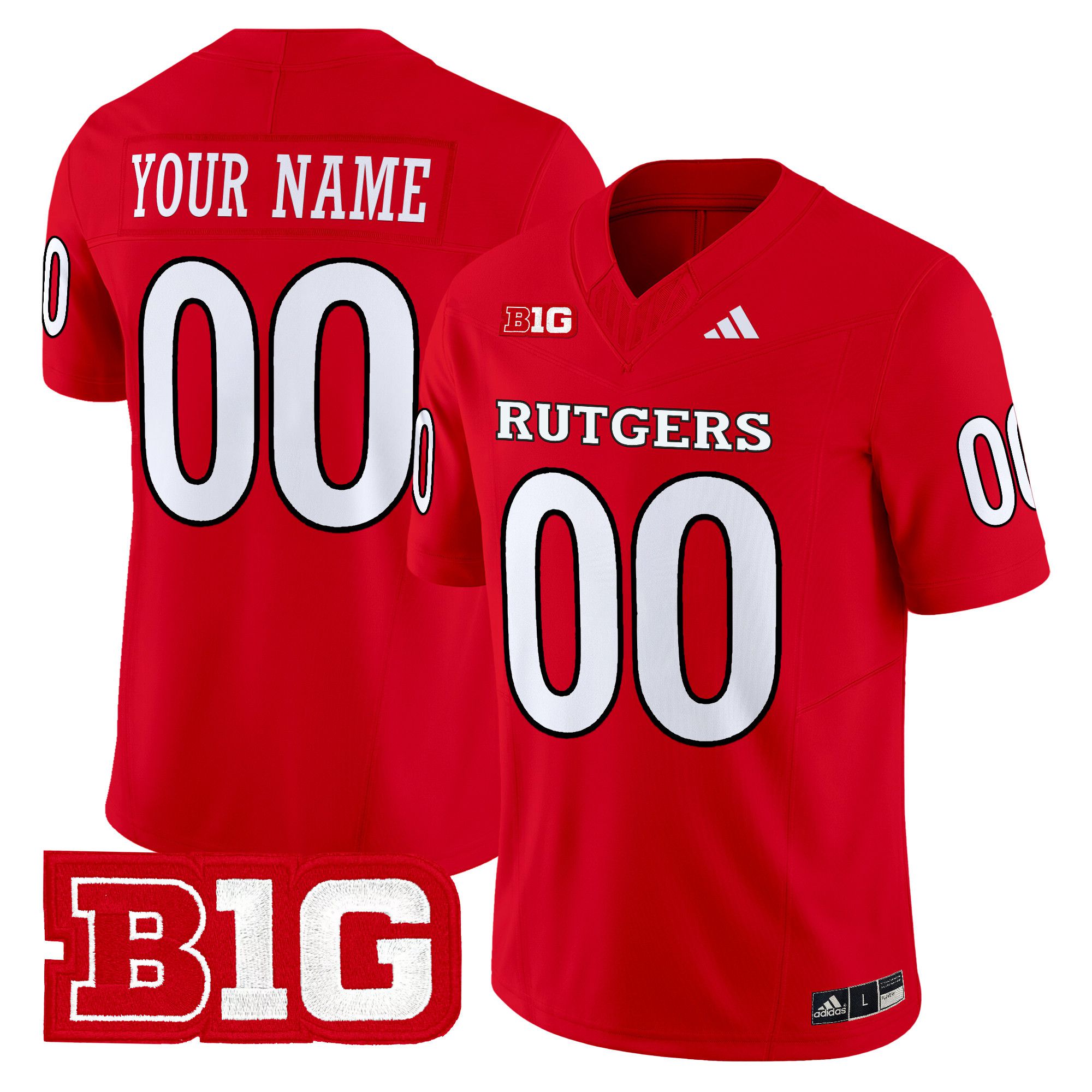 Men Rutgers Scarlet Knights Red 2024 Vapor Limited Custom NCAA Jersey style 1